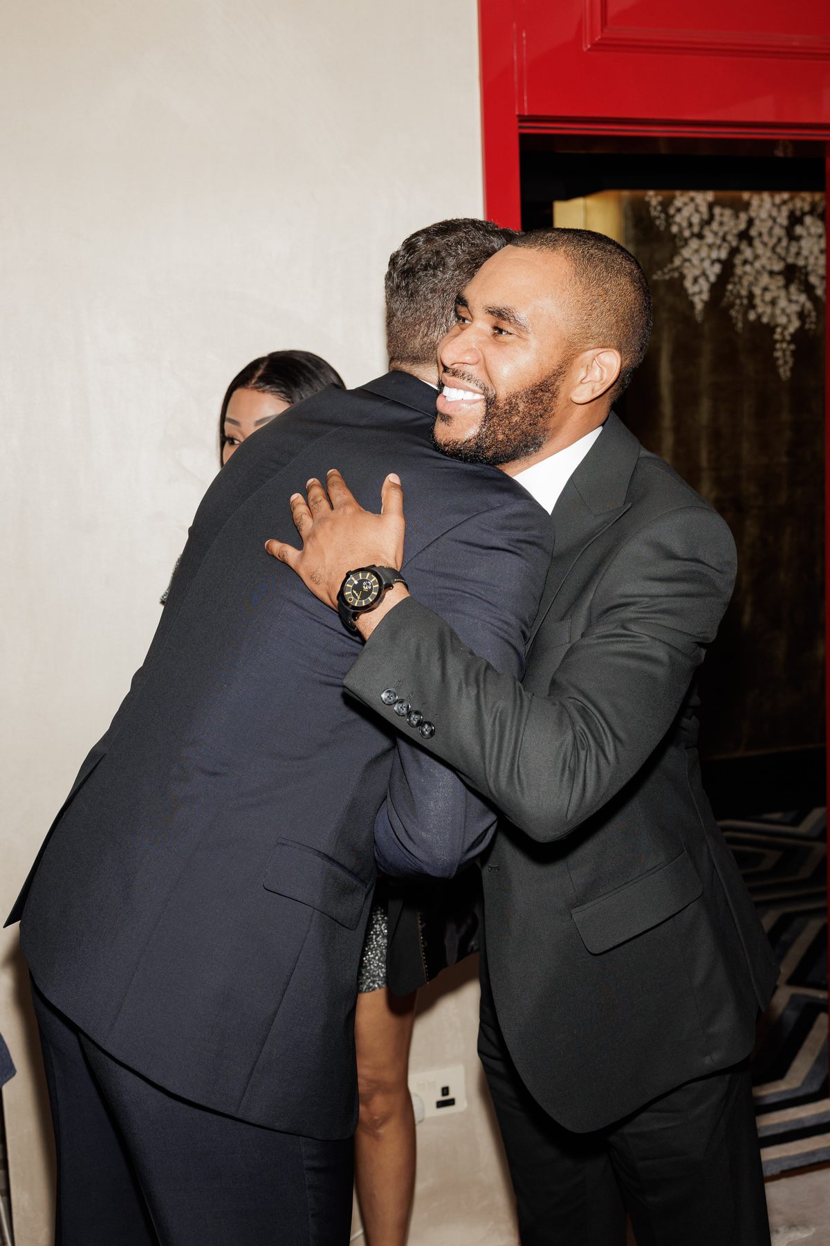 Mr K Nations receiving the Armand de Brignac and Tiffany & Co. collector bottle at NAHATÉ Dubai — selected frame 19