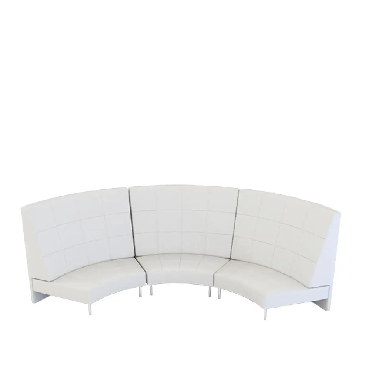 Endless 6 seater curved sofa with large high back