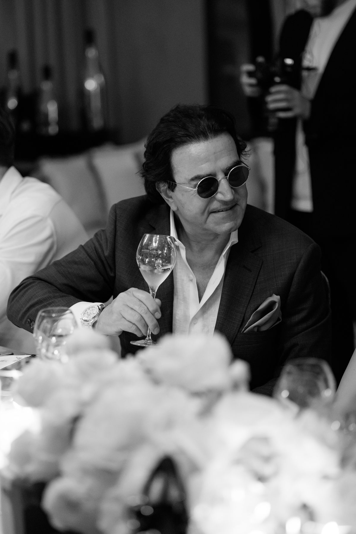 Mr K Nations receiving the Armand de Brignac and Tiffany & Co. collector bottle at NAHATÉ Dubai — selected frame 26