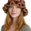 Thumbnail: Handmade Crochet Granny Square Bucket Hat w/ Ruffled Brim- Patchwork Earth Tones