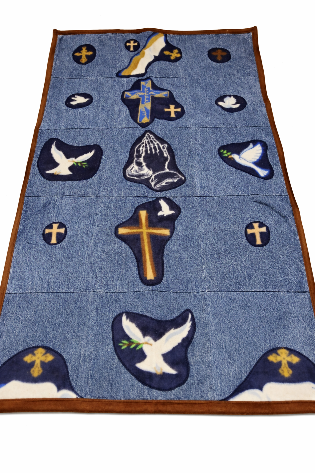 God's Love Exemplified Denim Lap Blanket
