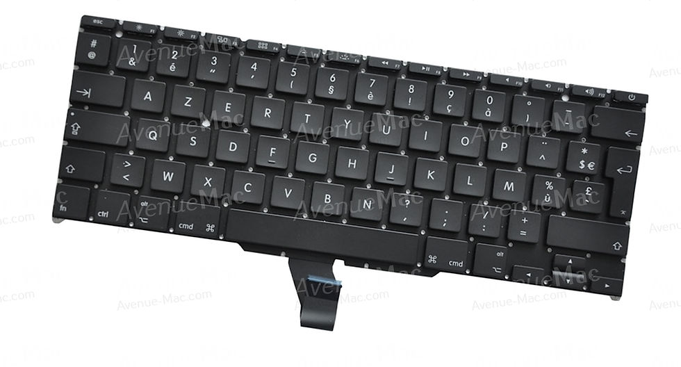 Thumbnail: FRENCH AZERTY BACKLIT KEYBOARD FOR MACBOOK AIR 11" A1370 A1465