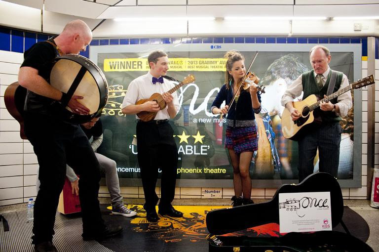Musicians on London Underground Image