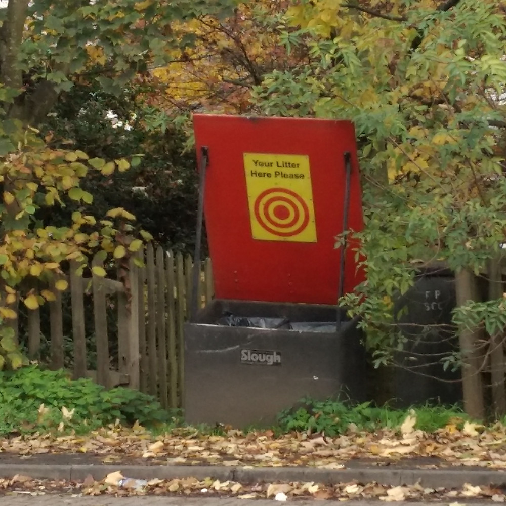 Garbage Bin on the way to Slough Image