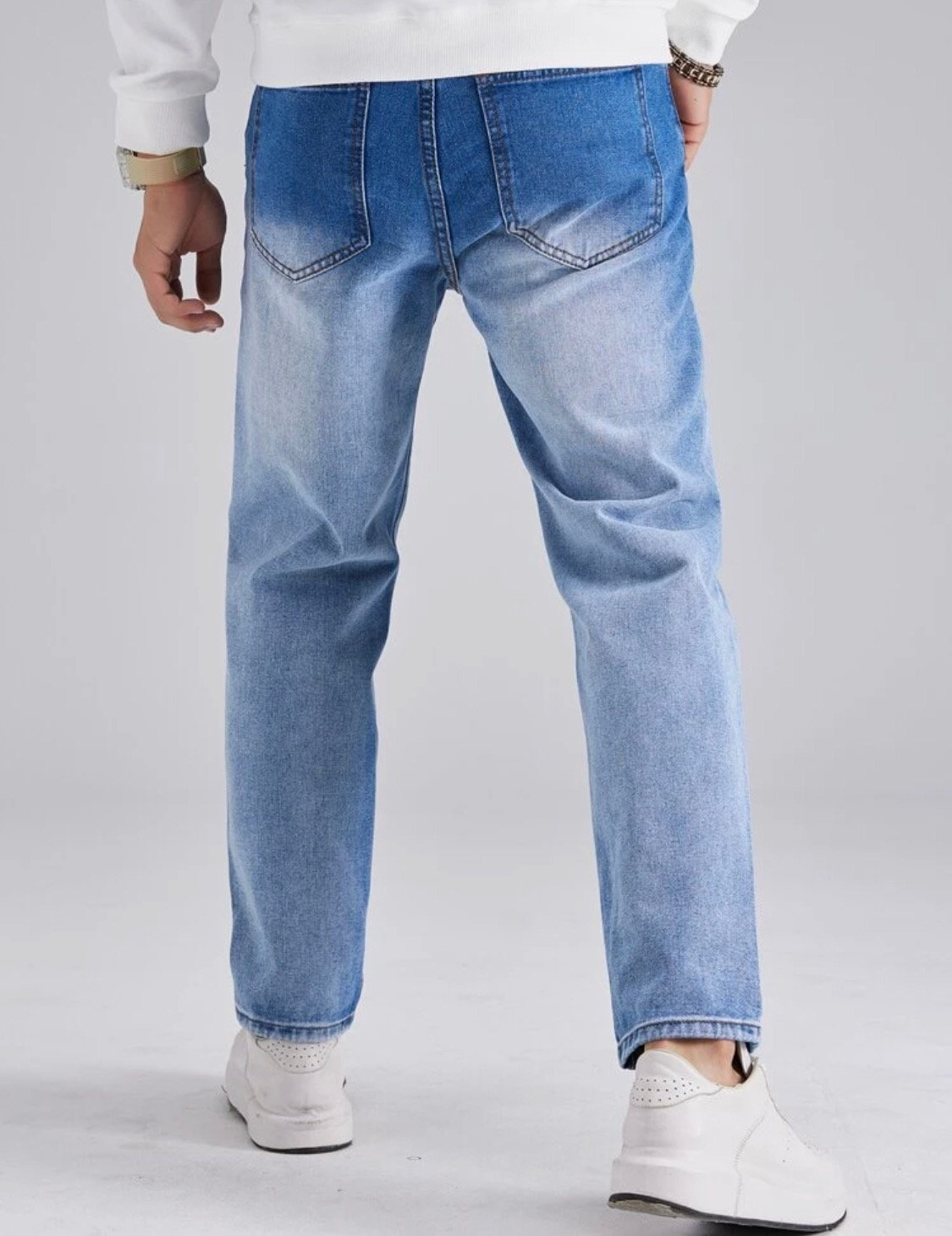 MKB Two-tone Ripped Jeans | Monkey Business