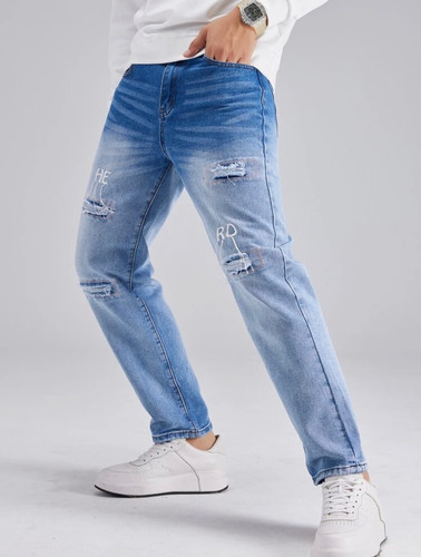 MKB Two-tone Ripped Jeans | Monkey Business