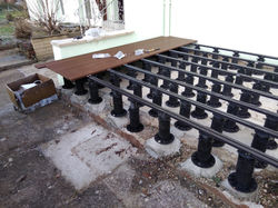 WPC Terrasse mit Terrassenlager