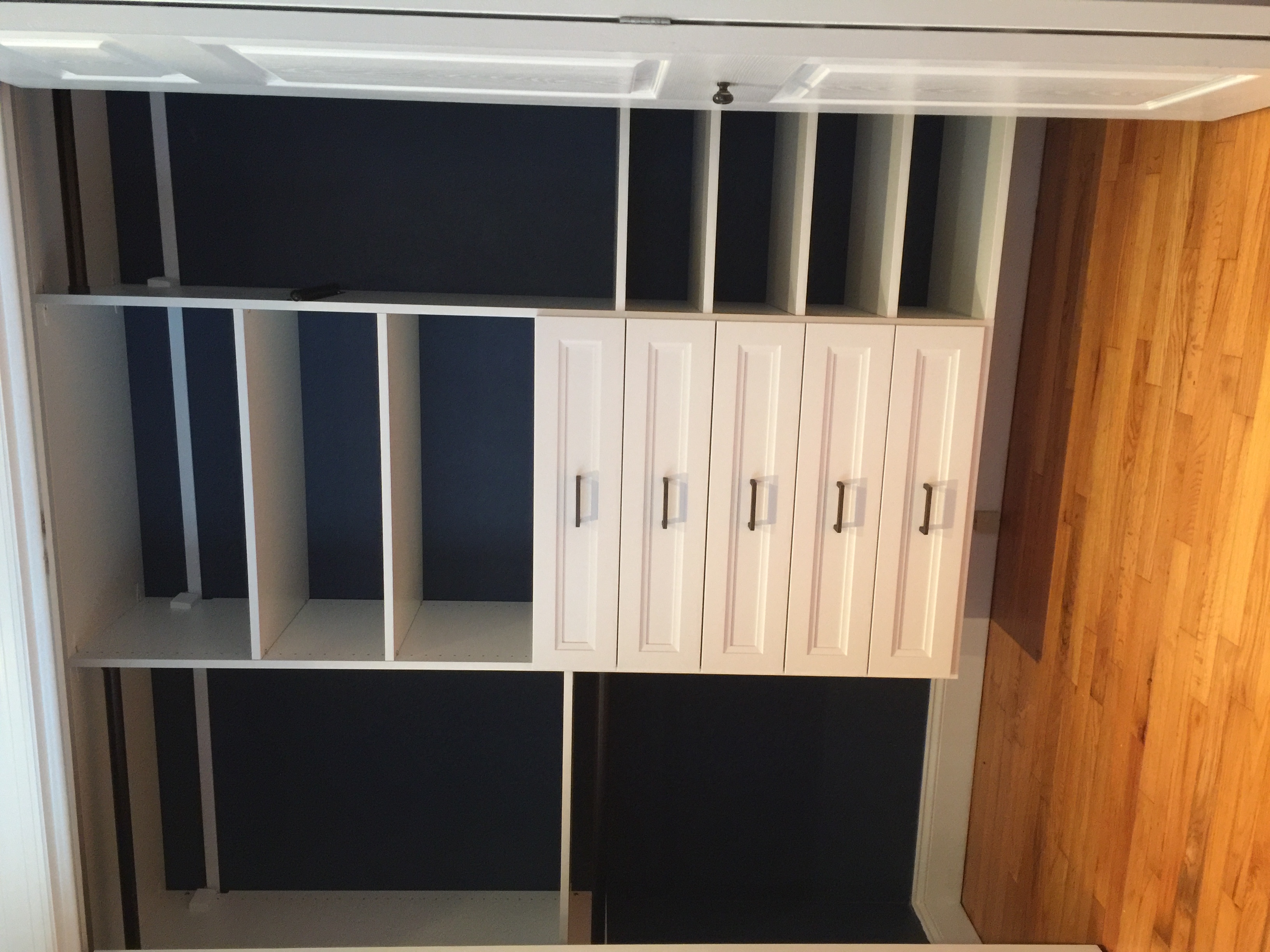 Reach-in closet