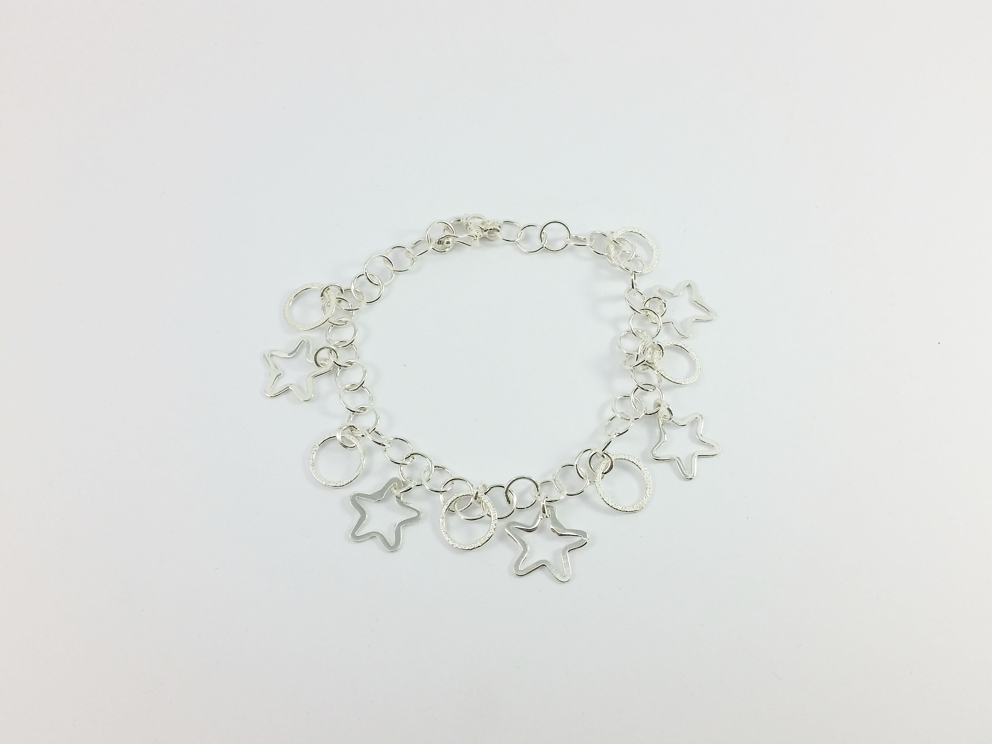 Pulsera de estrellas de plata 950