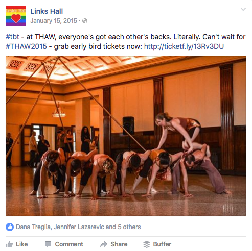 #tbt Facebook post of #THAW2014