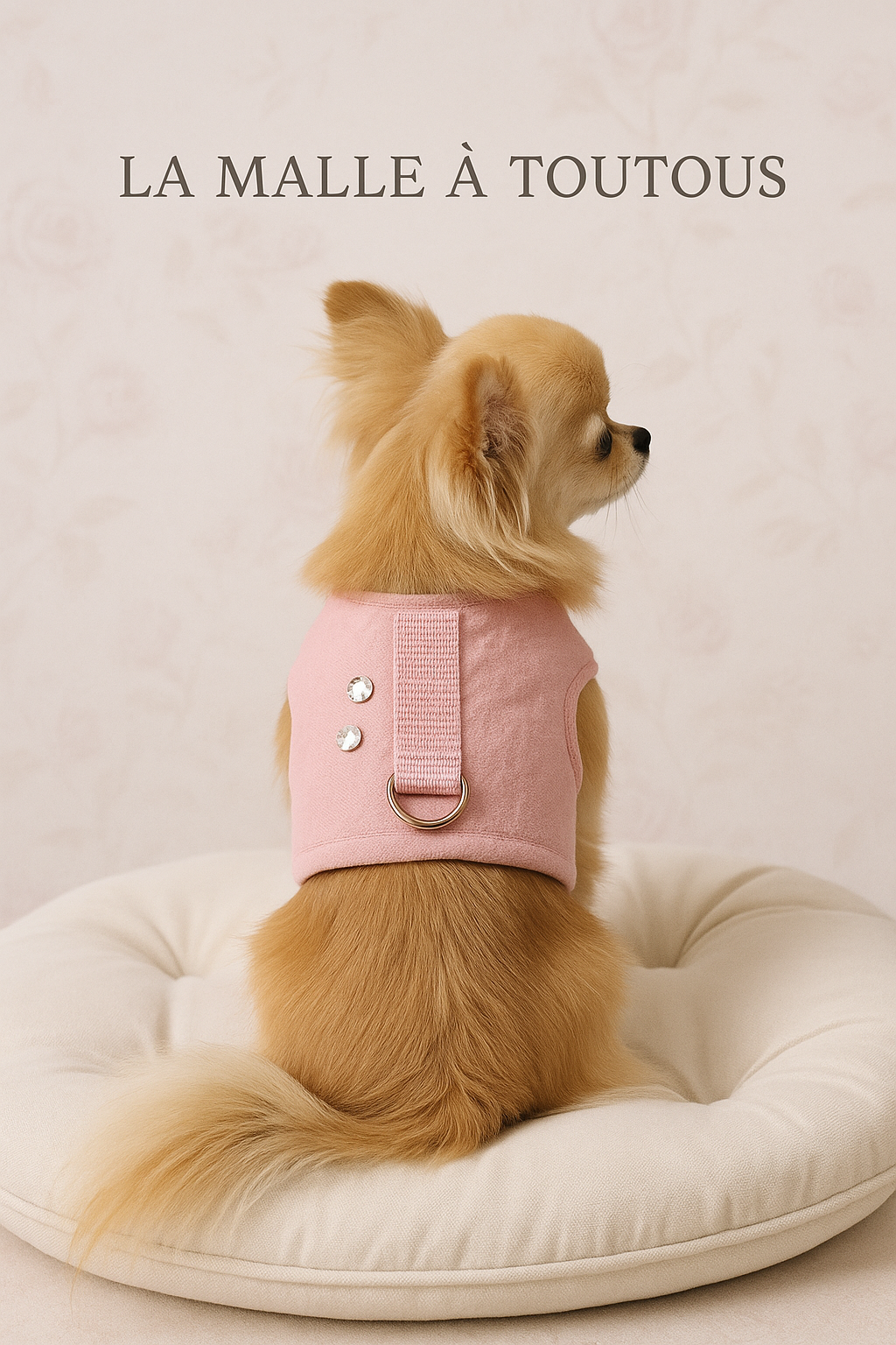 Harnais avec cristaux pour chiens de LA MALLE A TOUTOUS