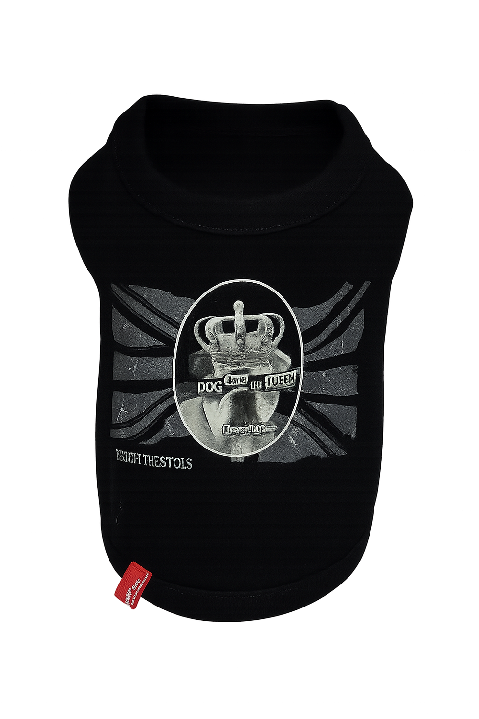 T-shirt noir THE QUEEN