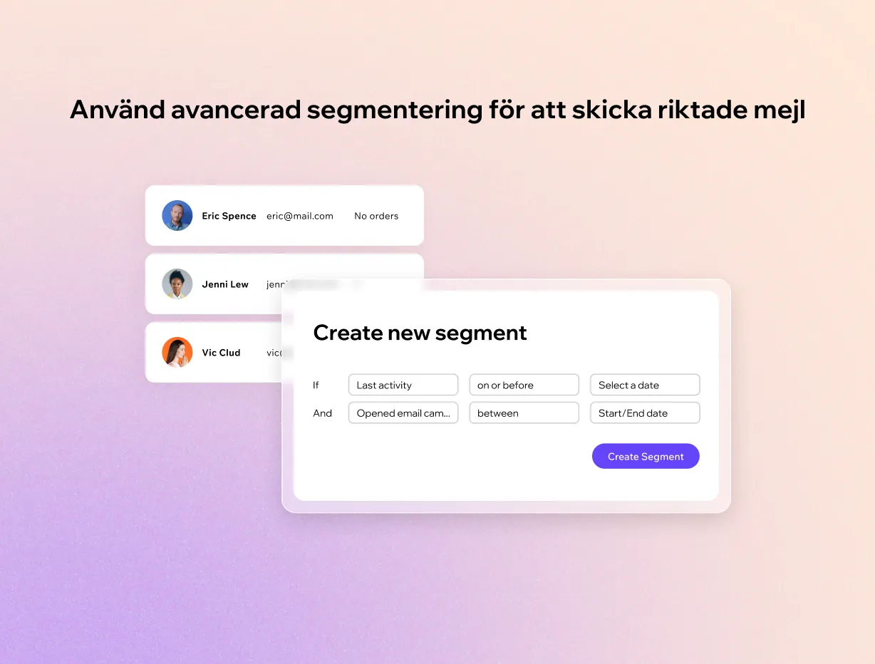 Wix e-postmarknadsföring Preview 3