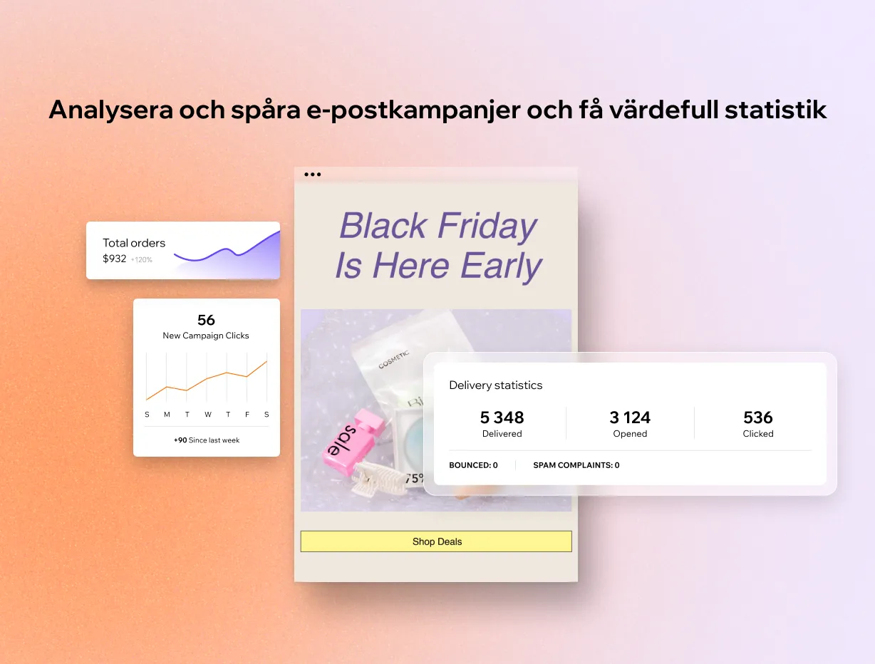 Wix e-postmarknadsföring Preview 2