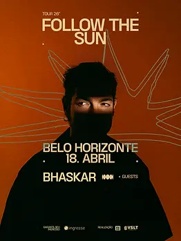 Follow The Sun, label autoral de Bhaskar e convidados, dia 18 de abril em Belo Horizonte!
