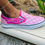 Thumbnail: Pink checkerboard custom Gucci flames vans 