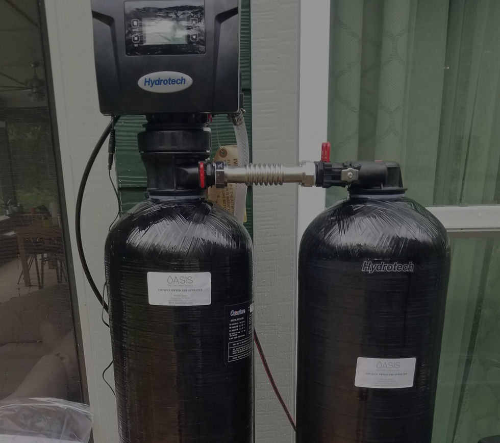 Close-up view of activated carbon water filter cartridge