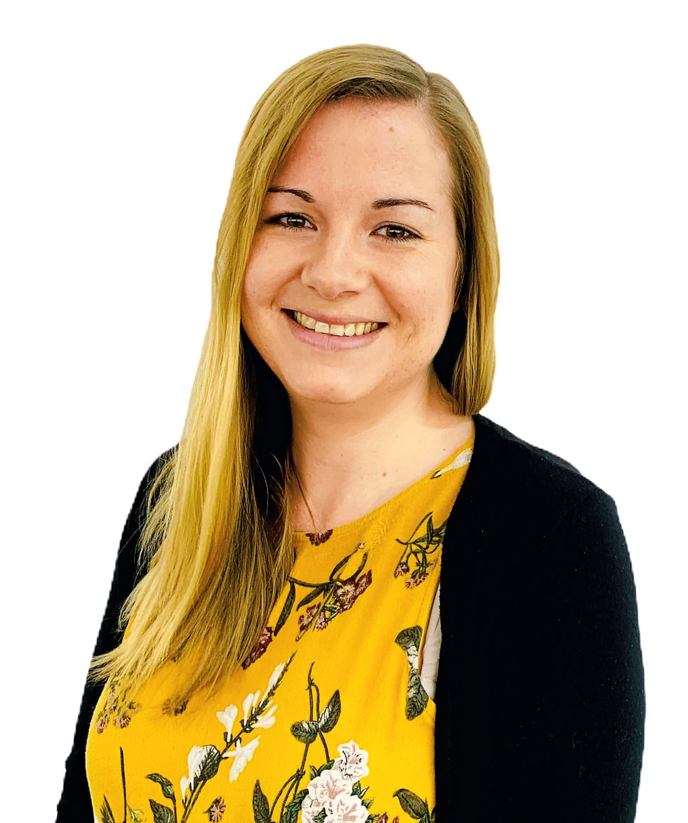 a professional lady smiling and dressed in yellow and black