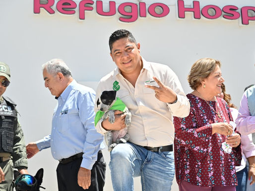 Ricardo Gallardo entrega hospital-refugio Huellitas en Soledad |