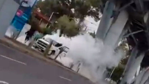 Registra otro accidente pipa de gas de Tomza