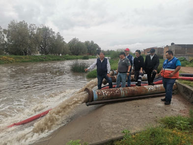 Ante las lluvias, Ayuntamiento de la Capital atiende cárcamos en Villa de Pozos, para proteger a la población |