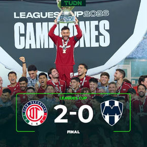 ¡Toluca hace historia! Los Diablos conquistan la Leagues Cup tras vencer a Monterrey