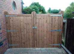 Framed doubles with horns