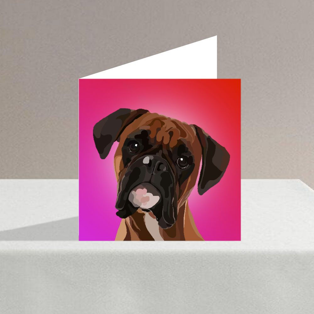 Boxer Greeting Card
