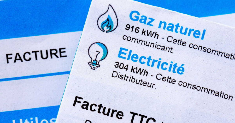 Facture Electricité et Gaz