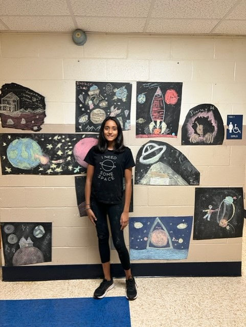 Starry Home Chalk Art