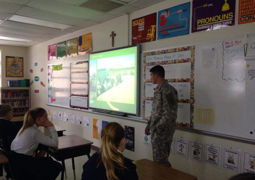 LT. McCarthy Visits