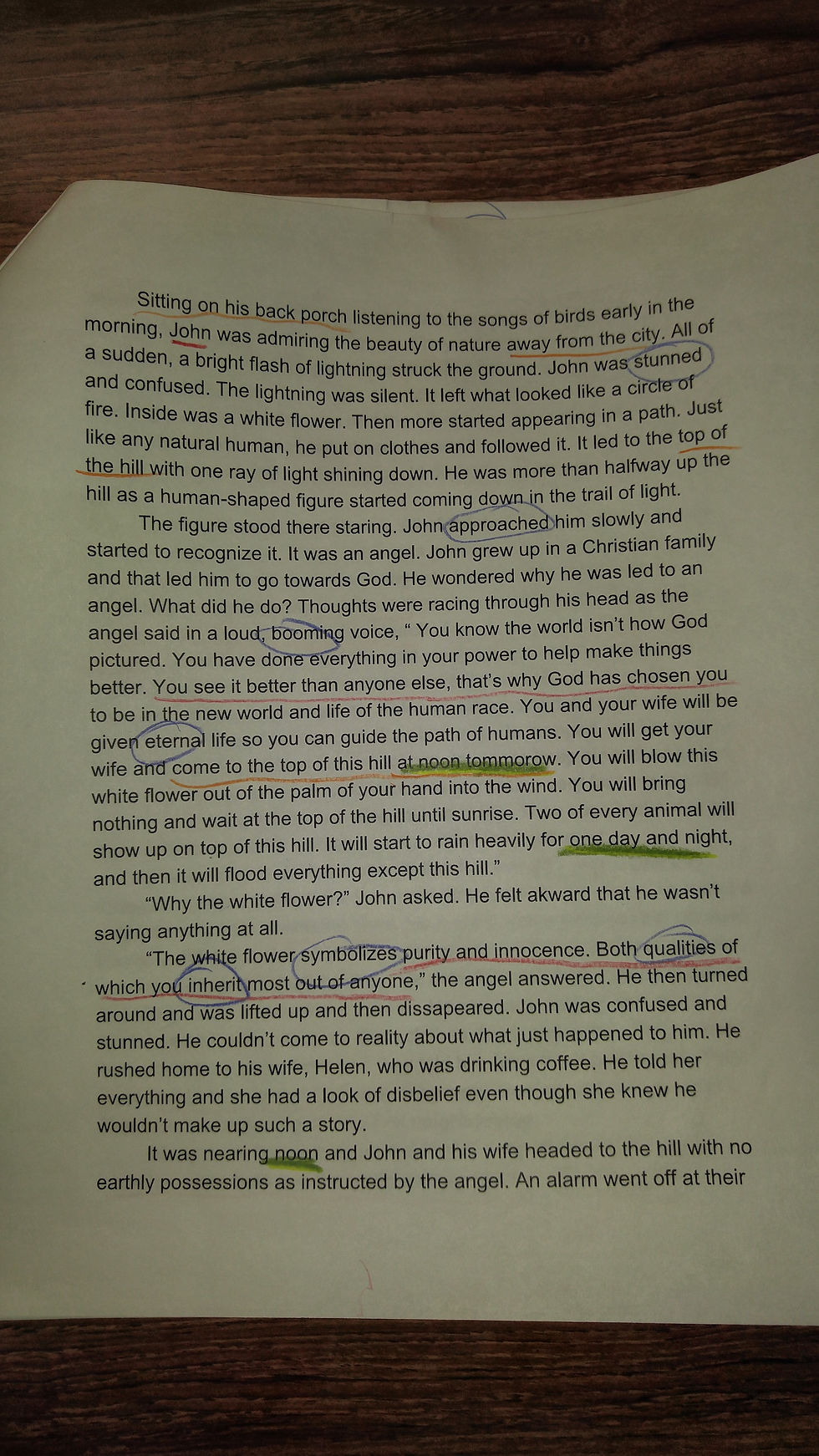 Student Work Sample