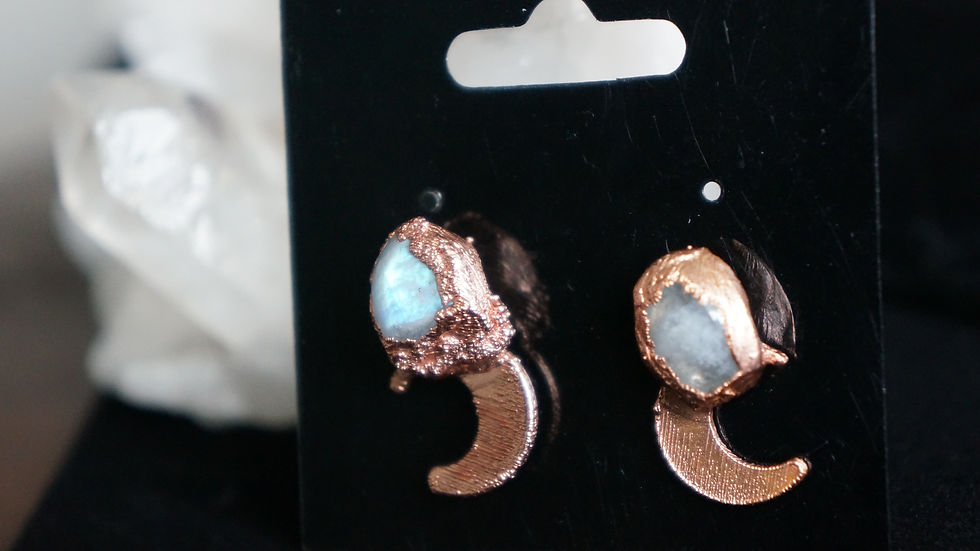 Thumbnail: Crystal Moon Earrings