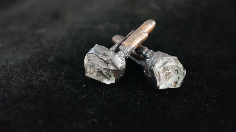 Thumbnail: Herkimer Diamond Cuff Links