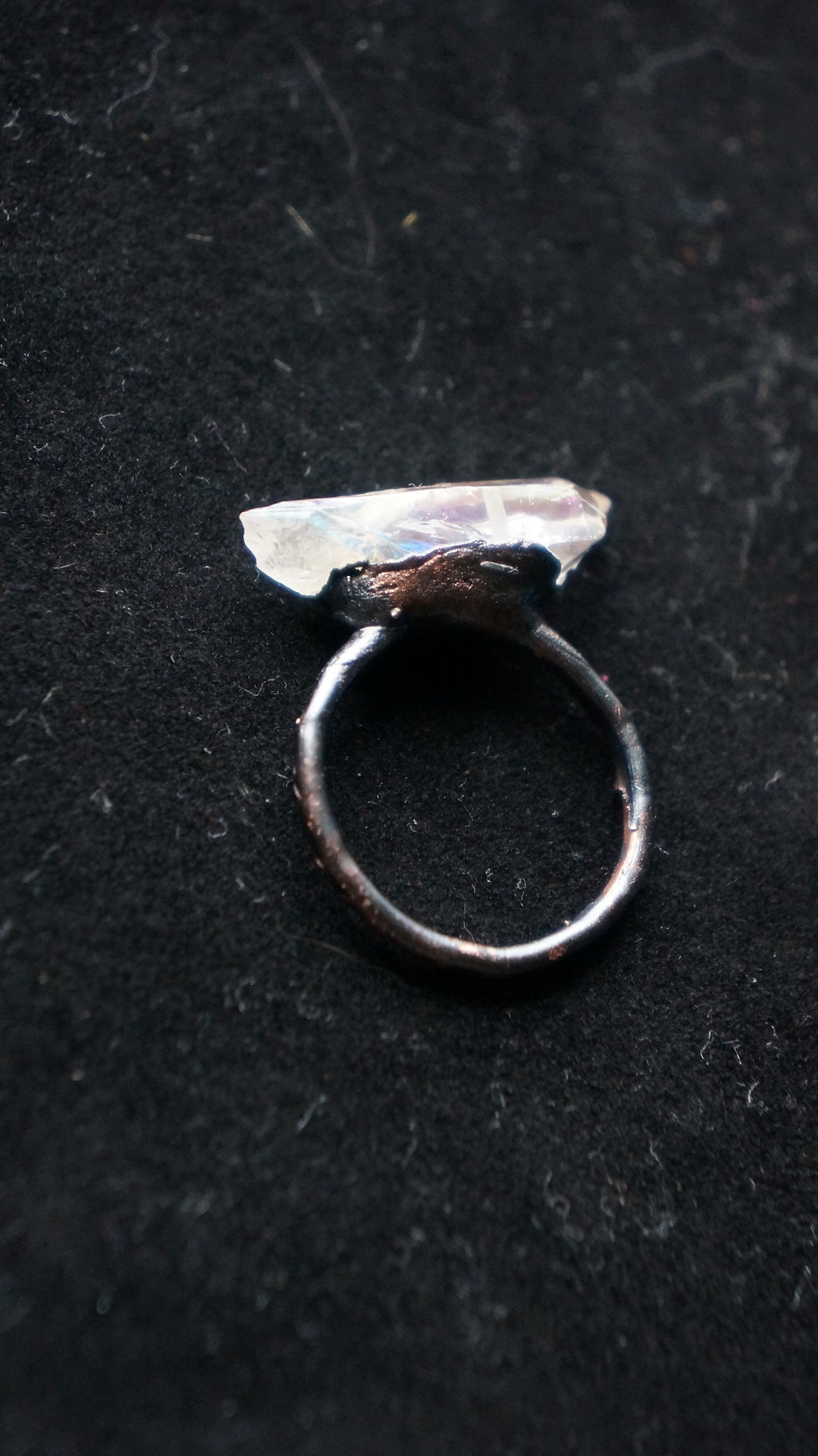 Thumbnail: Angel aura quartz ring size 8