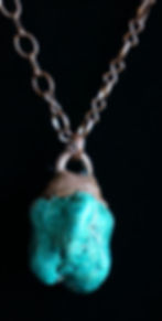 Thumbnail: Raw Turquoise pendant