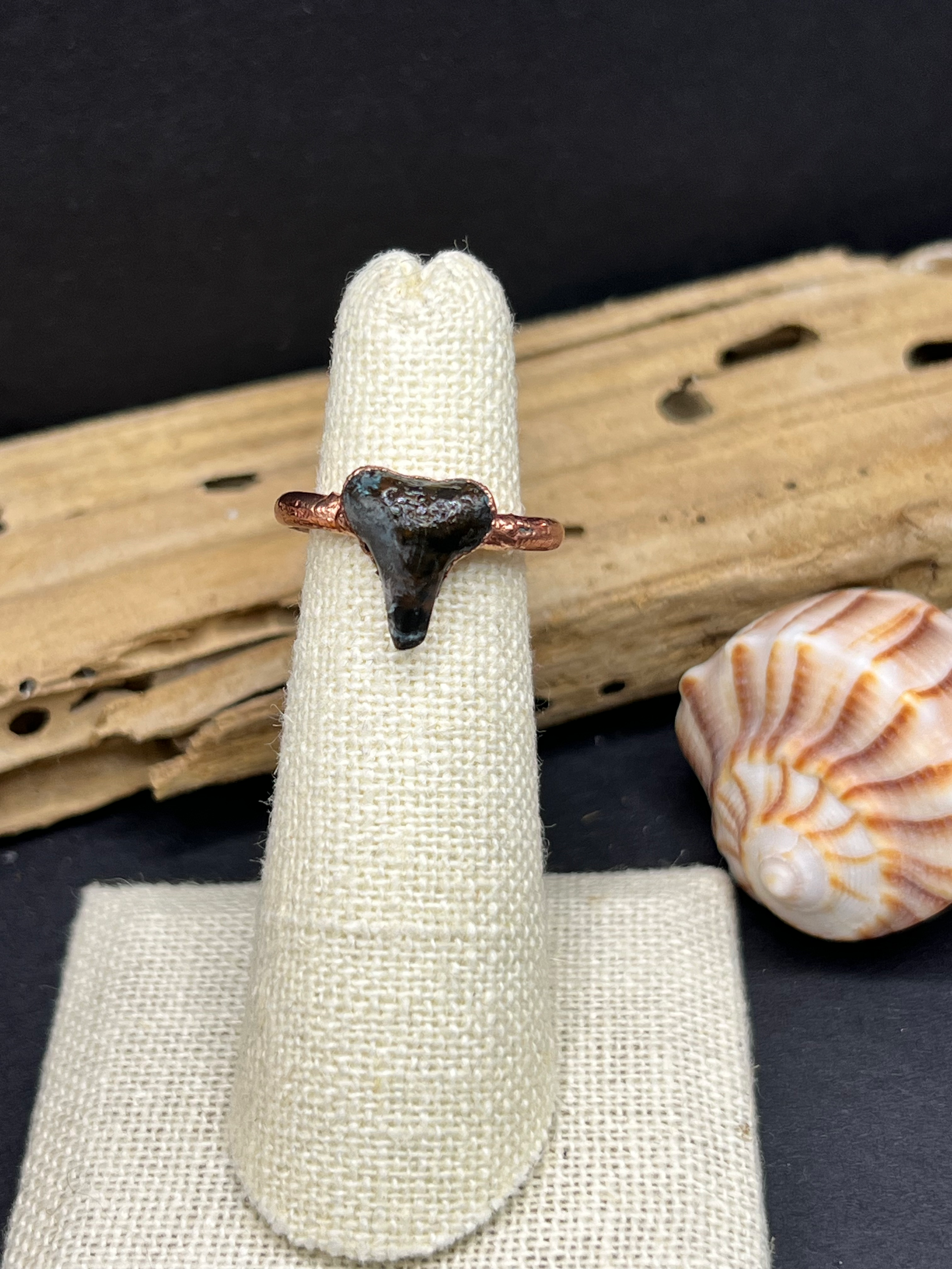 Shark tooth ring size 5