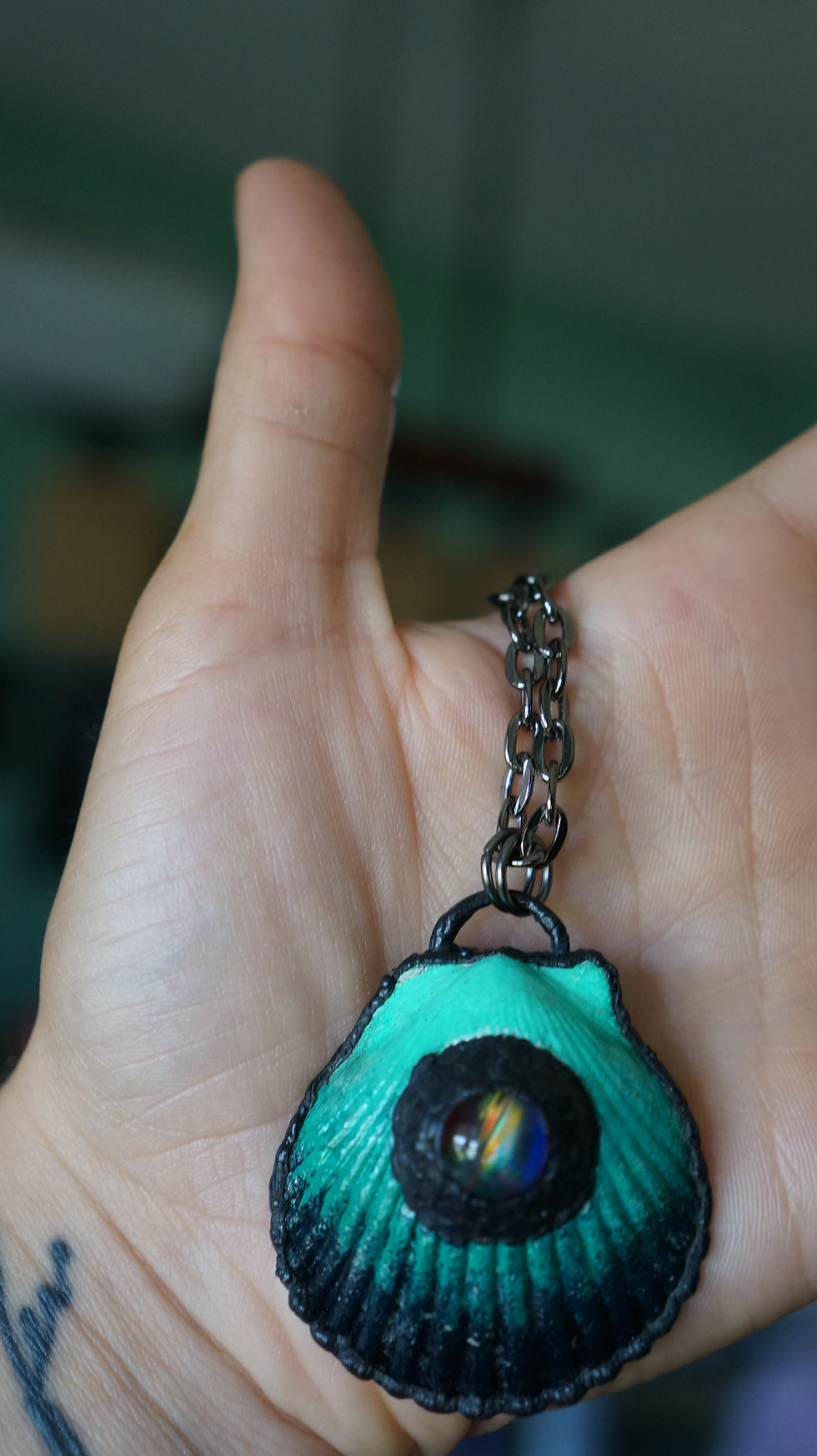 Thumbnail: Aurora Opal Shell Necklace