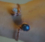 Thumbnail: Beautiful Moonstone/ Labradorite bangle bracelet