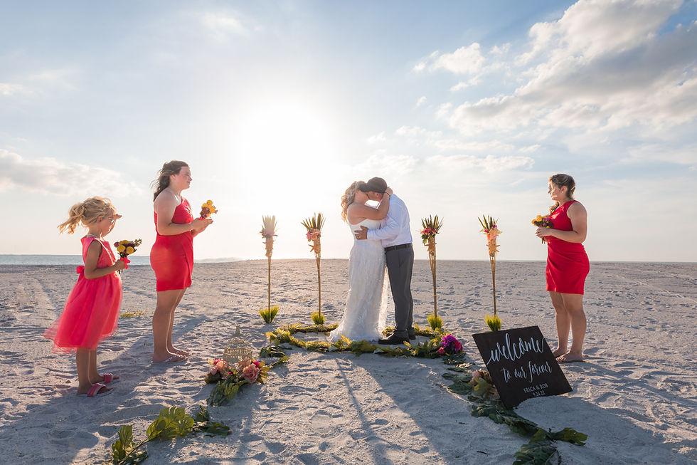 beach elopement Sarasota Florida