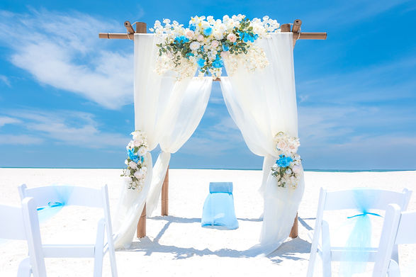 dusty blue wedding decorations