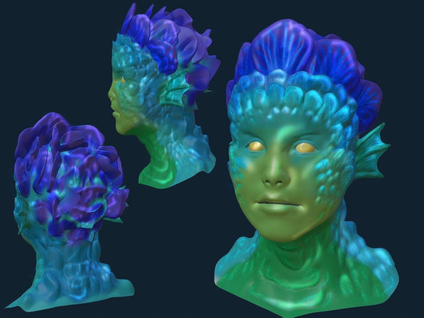 3D digital character concept design