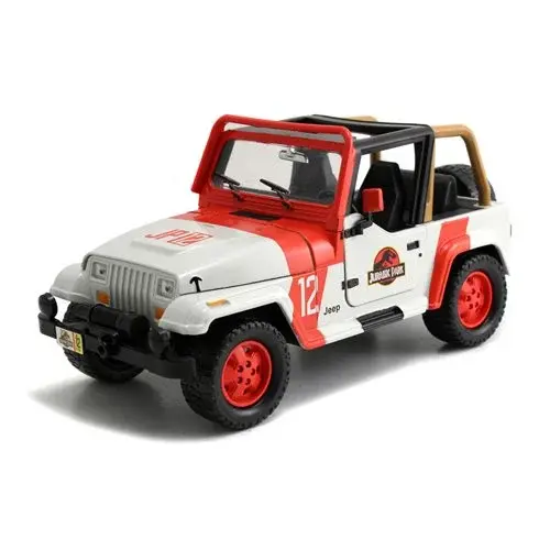 Thumbnail: Jurassic World 1992 Jeep Wrangler 1:24 Scale Die-Cast Metal Vehicle