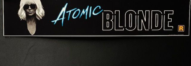 Mylar Atomic Blonde Size 25 In x 5 In Large