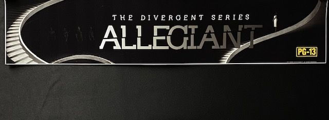 Mylar Allegiant Size 25 In x 5 In Large