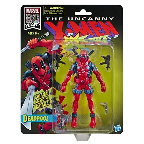 Thumbnail: X-Men X-Force Retro Marvel Legends 6-Inch Deadpool Action Figure - Exclusive
