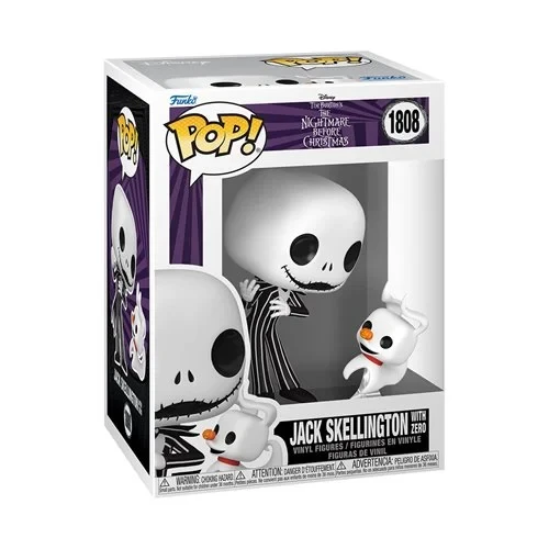 The Nightmare Before Christmas Jack Skellington with Zero (Wave 9