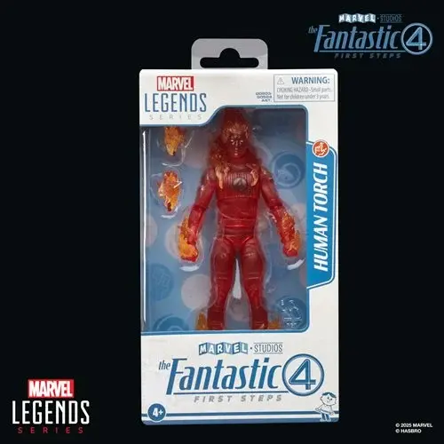 The Fantastic Four: First Steps Marvel Legends Series Human Torch 6-Inch Action