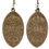 Thumbnail: wood earrings engraved abstract design