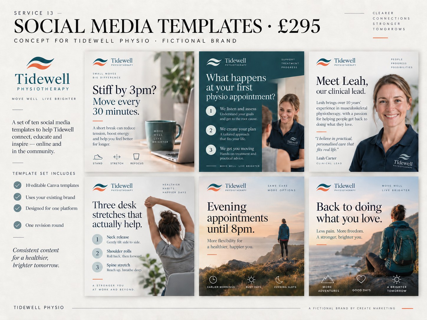 Social Media Templates, 10 – example design by Create Marketing using a fictional brand